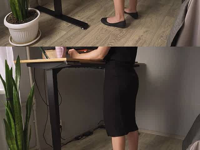 Sexy Legs Tease in Over the Knee Slit Skirt