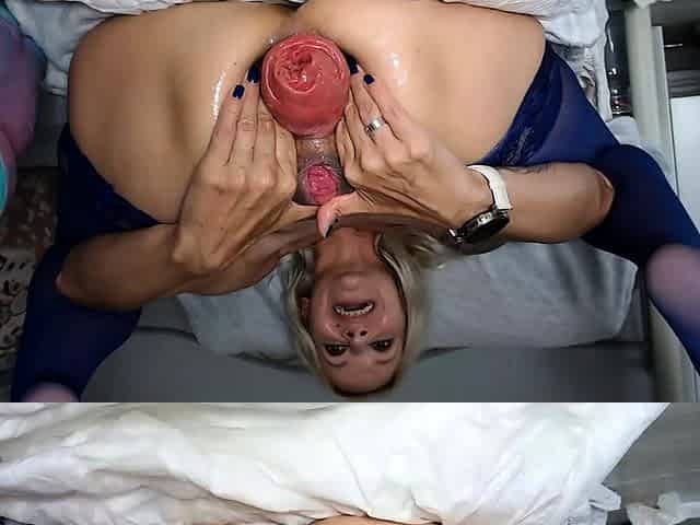 Amateur preggo hoe toys her pussy close up in fetish solo