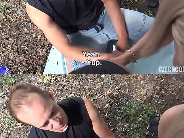 Two Dudes Invite Their Girlfriends For Sex Picnic In Forest