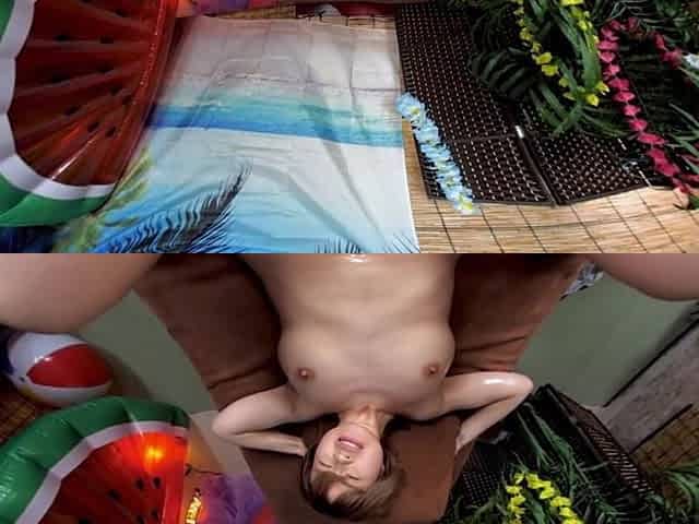 Sassy Busty Beauty with Oil Cums Everywhere! 2/2