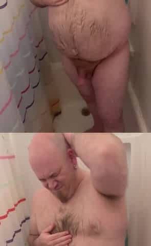 Masturbating in the shower