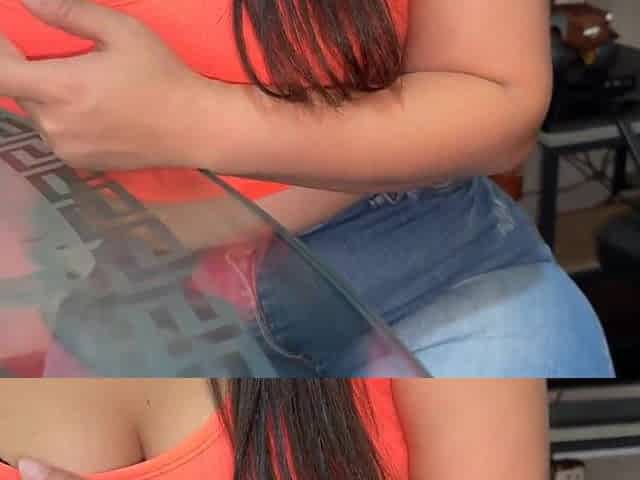 Lewd neighbour with a large booty