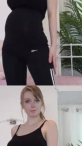 Pregnant Fashion Show and Masturbation