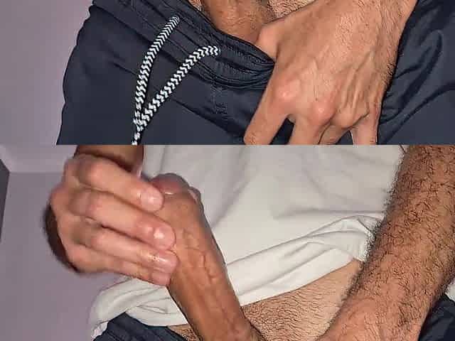 Chico latino hablando sucio mientras se masturba - Gimiendo Jizz - 4K - Hector