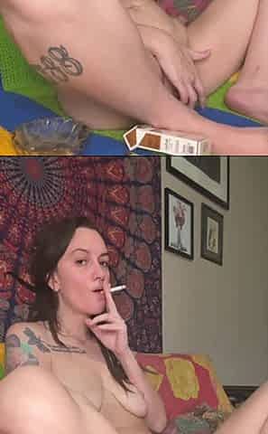Cherry Trees smoking fetish masturbation