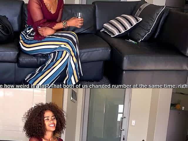 Curly and hot African teen deepthroated