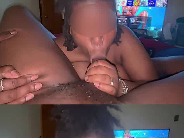 Cumming all in hawt black throat, got each drop