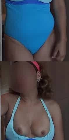 58-year-old Latina Wife Shows off in Swimsuit on the Beach