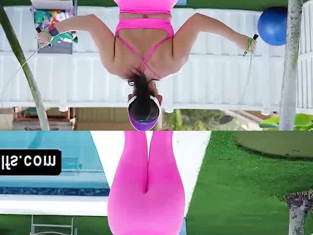 Special workout with a meaty ass MILF goddess