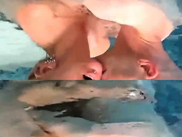 7 Orgasms in the Pool with My Amateur Kissing Cuckold