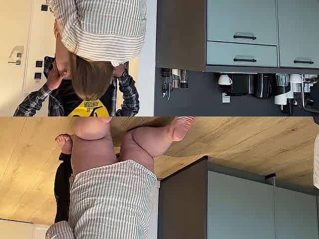 I guide my stepmom's head so I can cum faster