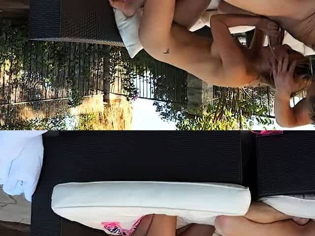Hot blowjob on the beach