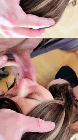 Hot amateur teen blowjob and facial HD video