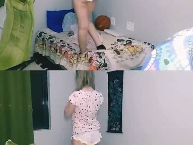 Masturbation solo female , slender gal playing and having a valuable time