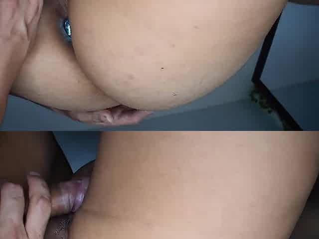 Thick Lalin girl with anal set in gets it bent over