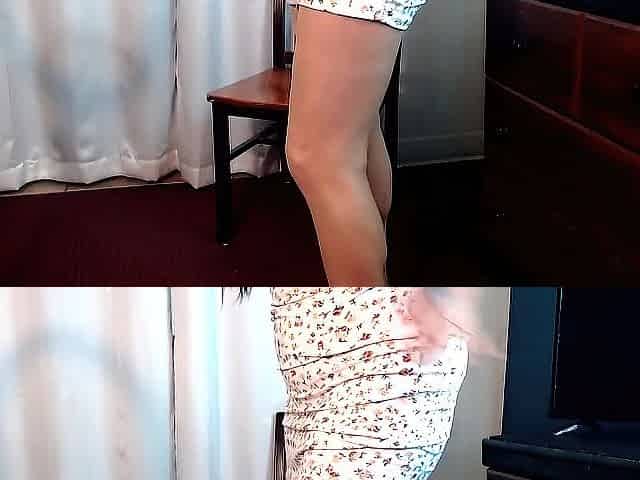 Crossed Legs in White Hot Heels