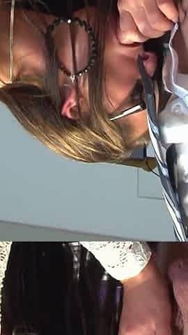 Hot nerdy secretary does deepthroat and fucks huge cock