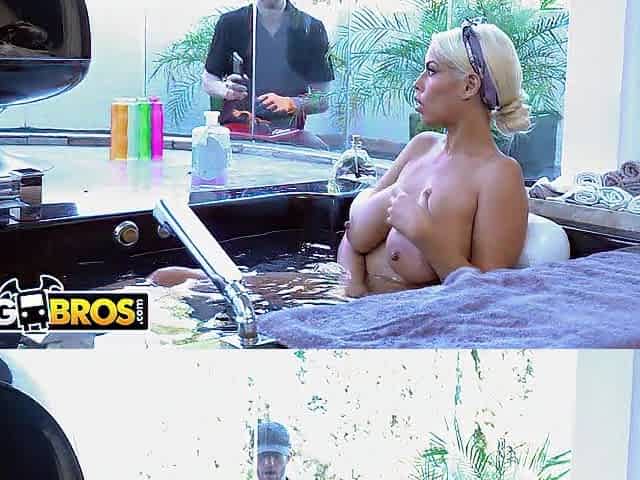 BANGBROS - Chris Strokes Spies On Large Titties Pornstar Bridgette B And Gets Favourable!