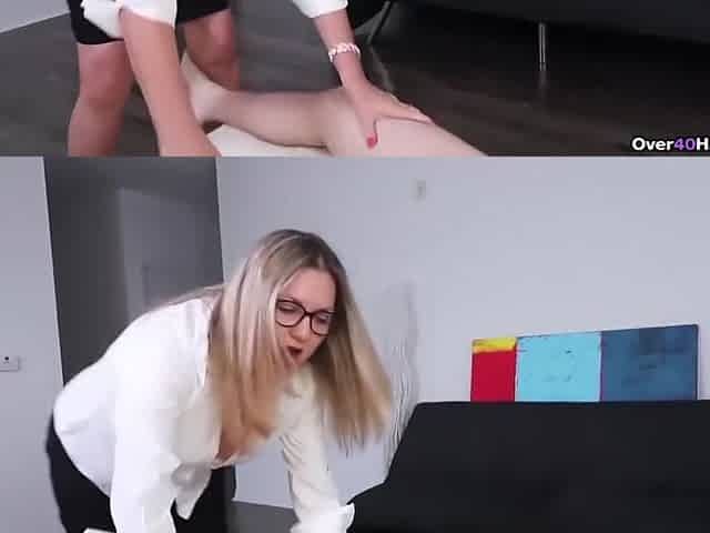 Busty Blonde Milf Handjob