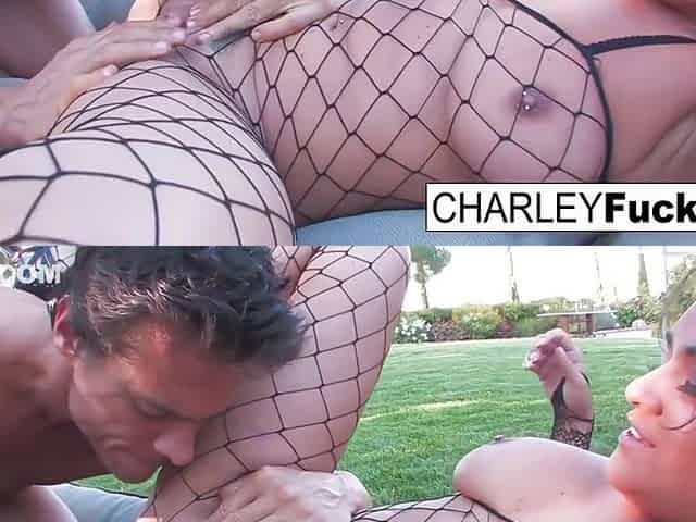 Charley Chase - Gets Her Fuck On Out By Her Pool