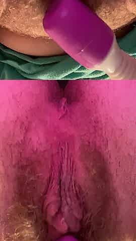 Doxy pushes out cum Intensive multiple shaking orgasms
