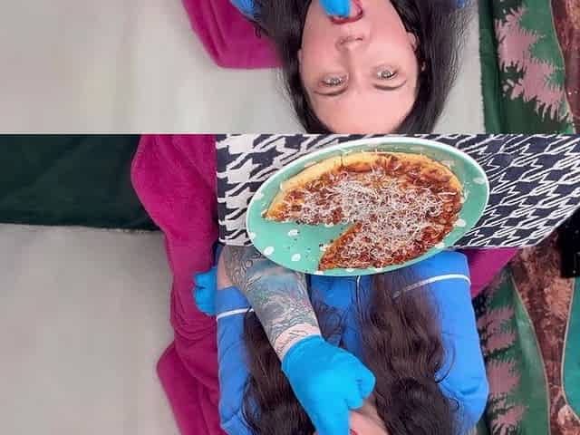 Nurse Ffw Eating After a Long Day