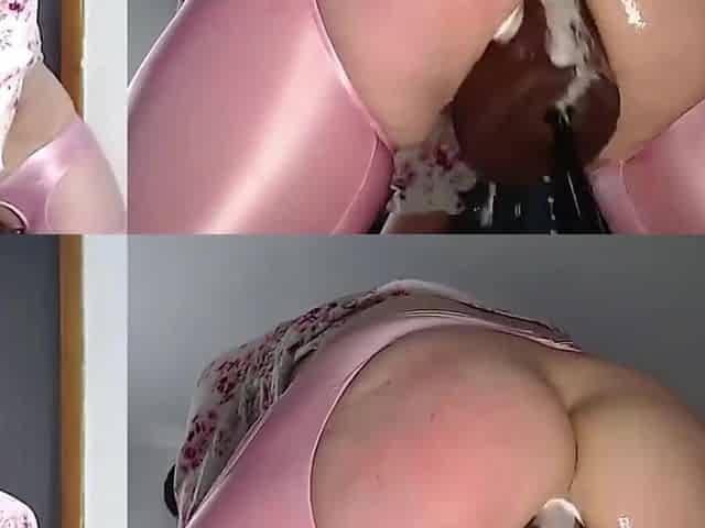 Hot Blonde MILF In Crotchless Leggings Gets Her Ass Stretched & Destroyed With BBC Fuck-Machine