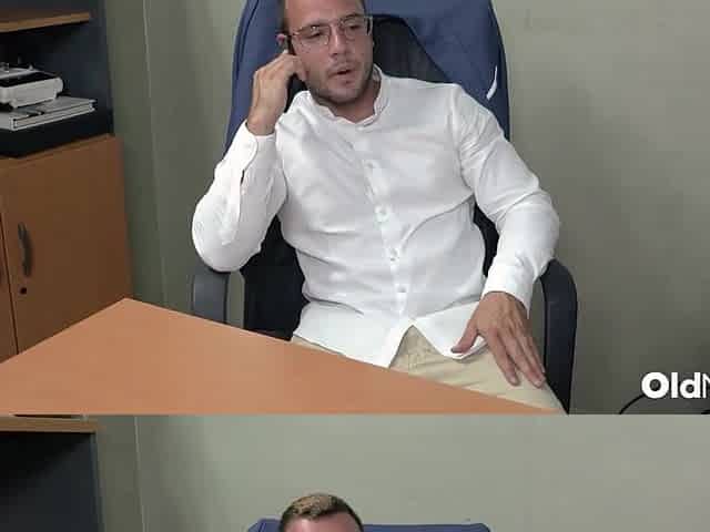 Glasses-Wearing MILF In Stockings Gets Pounded Hard On Office Desk