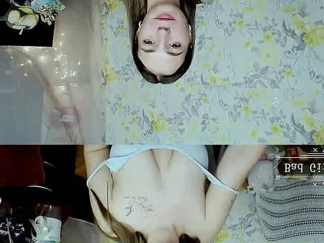 Very petite milf with pretty saggy natural big tits - Amateur