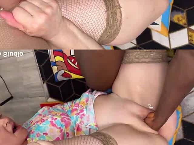 aged bizarre interracial fist screwed