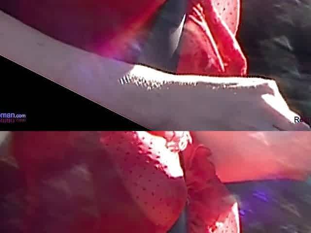 Amateur mother I'd like to fuck Braless wearing her Sheer Red HAWT Top all around City