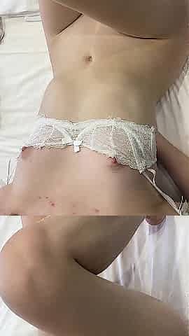 Fine butt-plug and real climax with toys