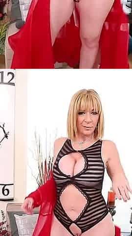 Sara Jay Stripped Onesie Cum Count Down