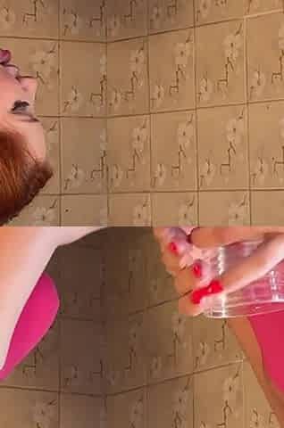 Brazilian Brunette Put a Cucumber in Her Redhead Cousin's Pussy