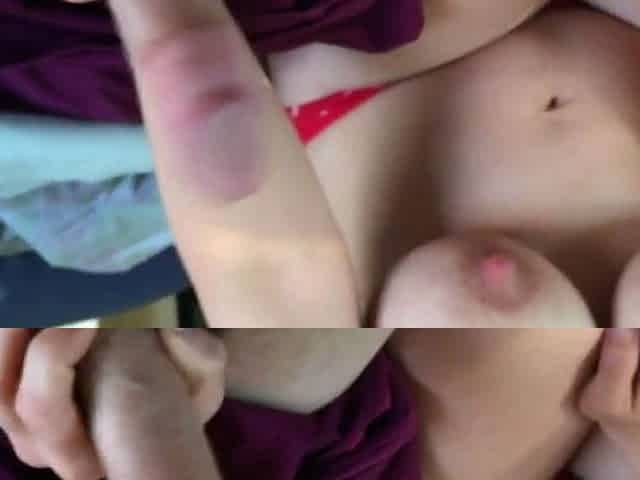 Big-Titted Girl Gives an Intense Edging Handjob