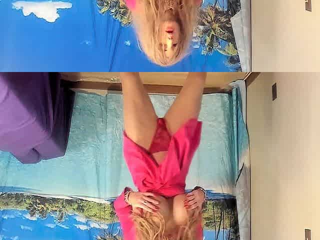 Large Melons Golden-haired Porn Model Gloria Sabra Dancing With Massive Bazookas