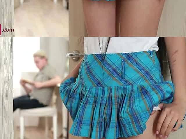 An Oriental woman shows off her talents to her BF