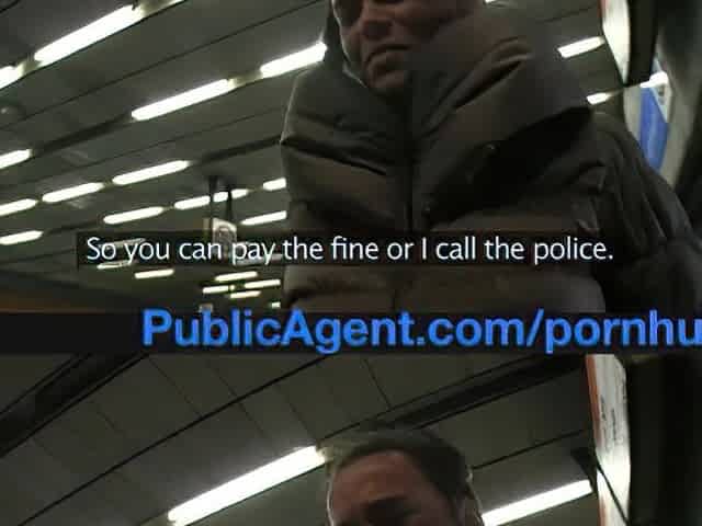 PublicAgent Short Beauty gets banged by ticket inspector