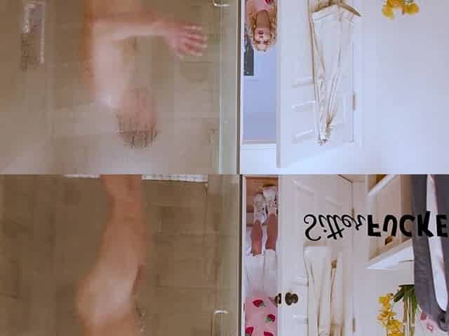 Babysitter Spies On DILF Taking A Shower- Emma Rosie, Danny Mountain
