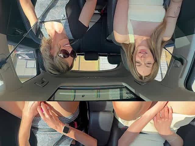 Serenity Cox and Nadia Foxx hit the drive thru anew!! What other wicked things can happen in this car?