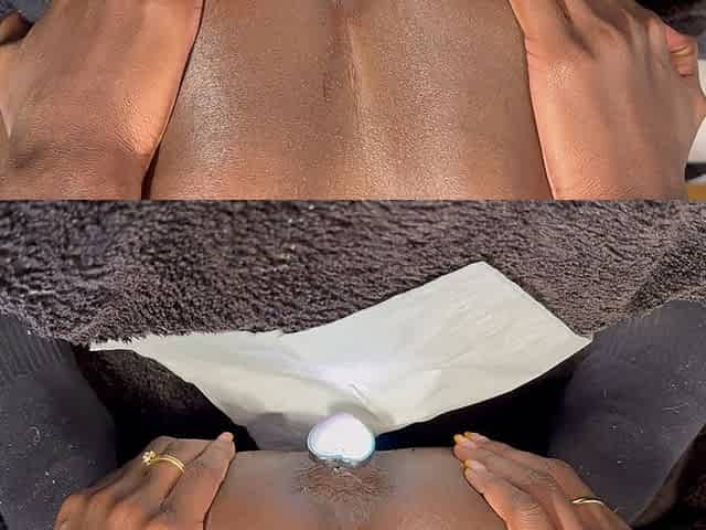 Perfect Anal Creampie - Slim Black Girl Gets Pussy and Ass Fucked From Her White Daddy