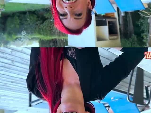 Sally, a sultry redhead, gets filled like not ever in advance of