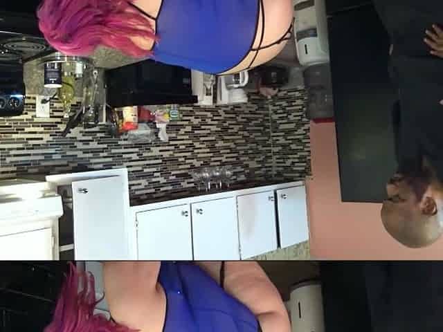 Sara Star Sucks Shaundam in Kitchen
