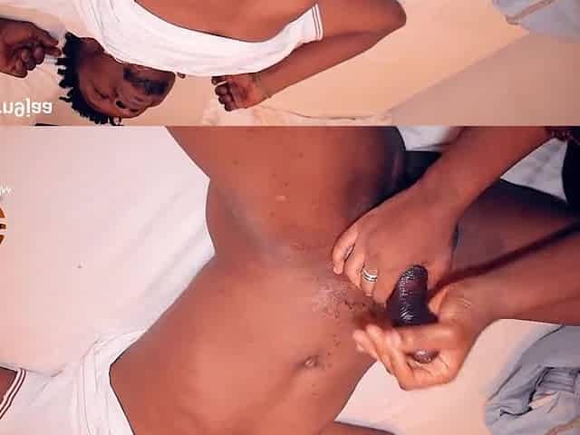 Ebony amateur babe horny sex video
