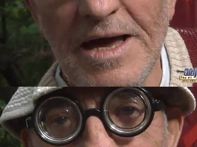 Two old farts talk a pretty young woman into having a threesome in the woods