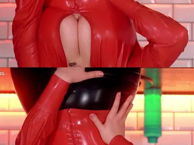 Excited Teacher mother I'd like to fuck in latex rubber suit.. not fast polishing curvy body.
