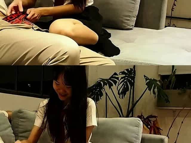 Asian babe takes a deep sensual fucking from older white