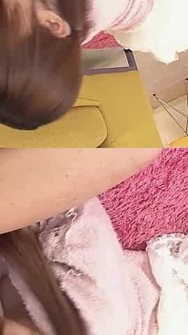 Horny Brunette Babe Sucks Cock and Fingers Hairy Pussy