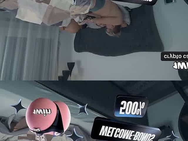Step mom seduces stepson in stormy share bed, creampie chaos ensues.