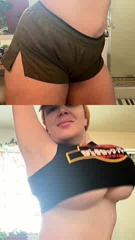 Great Big Boobs On Masturbating Redhead